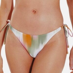 NWT Vix Women Green Duala Zene duala tie side Bikini Swimsuit Bottoms Sz Medium